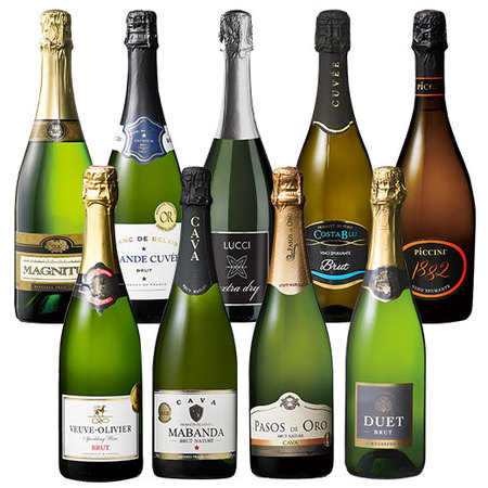 欧州三大銘醸国スパークリングワイン9本セット 第2弾