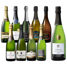シャンパーニュ入り！欧州三大銘醸国スパークリングワイン10本セット 第2弾