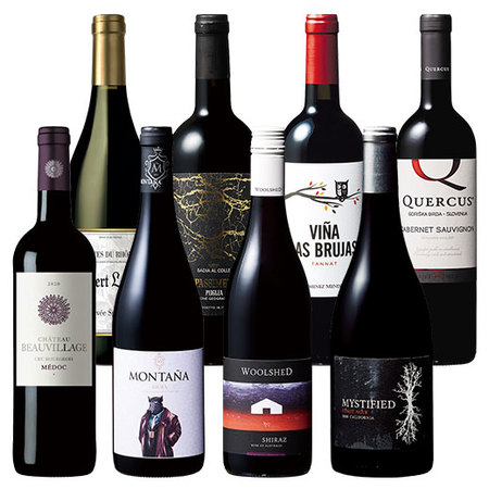 ソムリエがセレクト！チャートでわかる世界の厳選赤ワイン８本セット