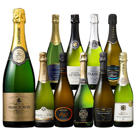 【44%OFF】シャンパーニュ入り！すべて金賞！欧州スパークリング10本セット 第17弾