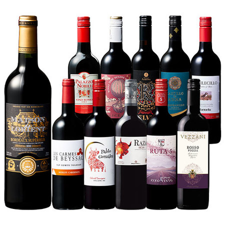 当たり年ボルドー・シュペリュール＆格上リオハ入り!すべて金賞!世界選りすぐり赤ワイン11本 第12弾