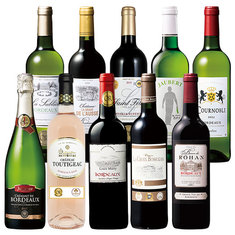 すべて金賞！格上・当たり年入り！ボルドー赤白泡ロゼバラエティ１０本セット　第２弾