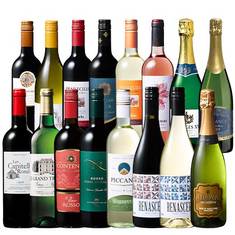 コスパ抜群！世界のデイリー赤・白・ロゼ・スパークリング１６本セット