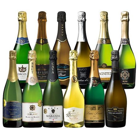 ６冠金賞カバ入り！欧州スパークリングワイン１２本セット
