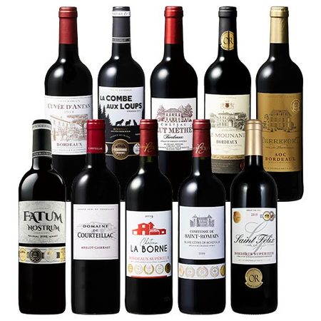ボルドーグレートヴィンテージ赤ワイン10本セット