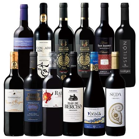 スペイン各地を堪能！スペイン周遊濃厚赤１２本セット