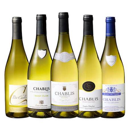 16年連続ワイン通販国内売上高No.1記念企画！シャブリ5本セット第８弾