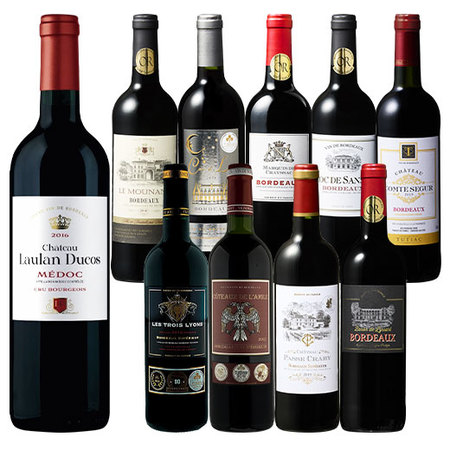 【61％OFF】クリュ・ブルジョワ入り！ボルドーグレートヴィンテージ飲み比べ赤ワイン１０本セット