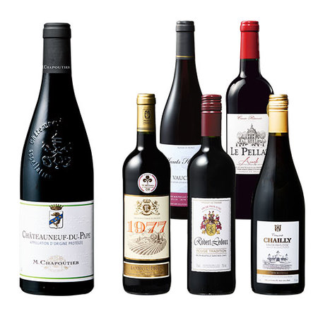 シャトーヌフ・デュ・パプ入り！フランス赤ワイン６本セット