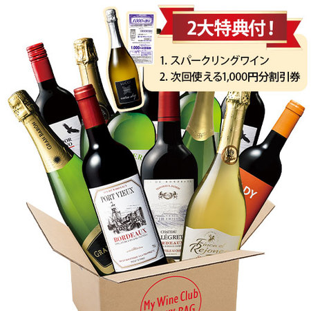 世界デイリーワイン赤白泡12本福袋