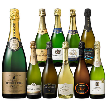 【40%OFF】シャンパーニュ入り！すべて金賞！欧州スパークリング10本セット 第18弾