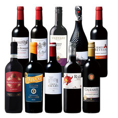 欧州３大銘醸国金賞赤ワイン１０本セット