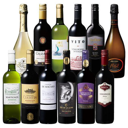 ソムリエ厳選！すべて金賞！三大銘醸国赤白スパークリング12本セット