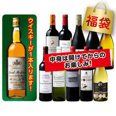 フランス各地金賞赤白ワイン10本福袋＋ウイスキー