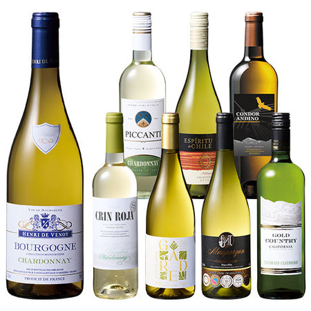 ブルゴーニュ入り！世界のシャルドネ飲み比べ8本セット