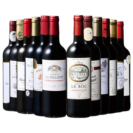 金賞総数３０超！ボルドー金賞赤ワイン１２本セット１３弾