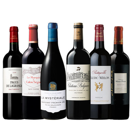 格付けシャトー&ブルゴーニュ1級畑入り！フランスプレミアム赤ワイン6本セット