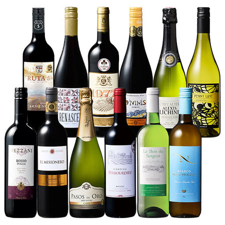 ソムリエ厳選！すべて金賞！世界赤・白・スパークリングワイン12本セット