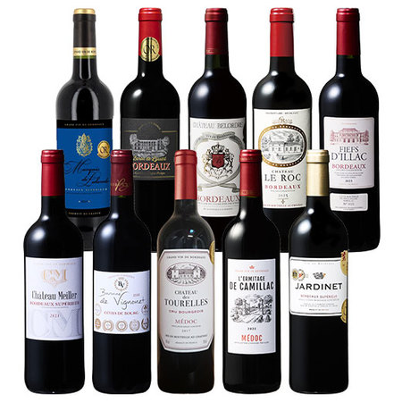 クリュ・ブルジョワ＆多金賞入り！ボルドー贅沢赤ワイン10本セット