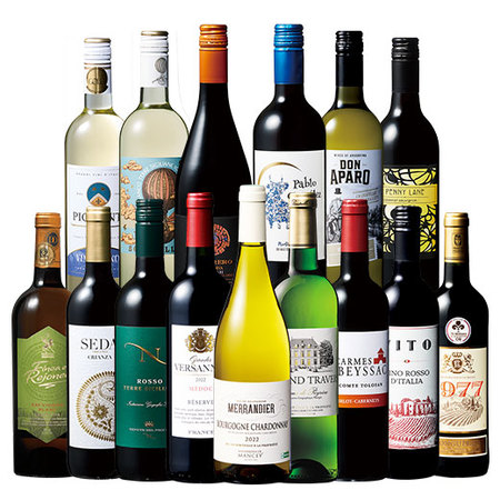ブルゴーニュ・シャルドネ入り！世界６カ国赤白ワイン１５本セット