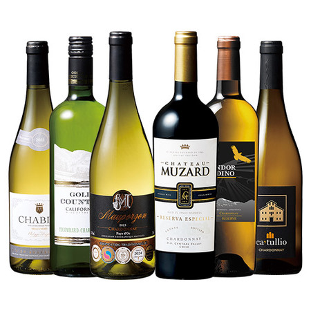 シャブリ入り！世界のシャルドネ飲み比べ6本セット