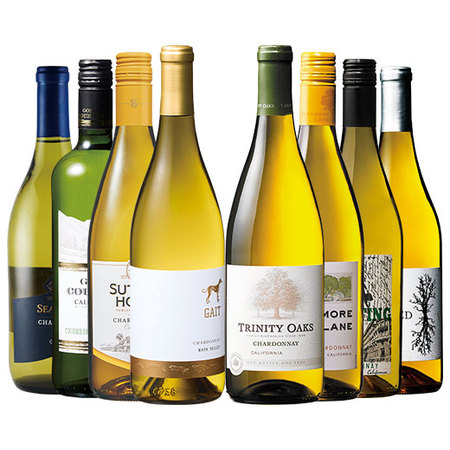 銘醸地ナパワイン入り！カリフォルニアシャルドネを存分に味わう白ワイン8本セット