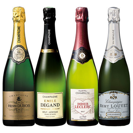 格付け全てを味わえる！高級シャンパーニュ飲み比べ4本セット