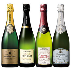 格付け全てを味わえる！高級シャンパーニュ飲み比べ4本セット