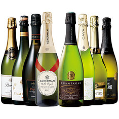 ワンランク上の泡を飲み比べ！厳選スパークリングワイン8本セット