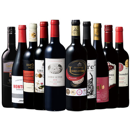 狙い目アペラシオン☆多金格上メドック入り！世界5ヵ国赤ワイン10本セット