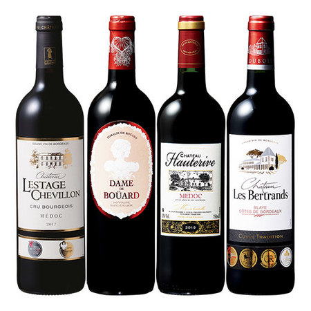 ボルドー周遊赤ワイン４本セット