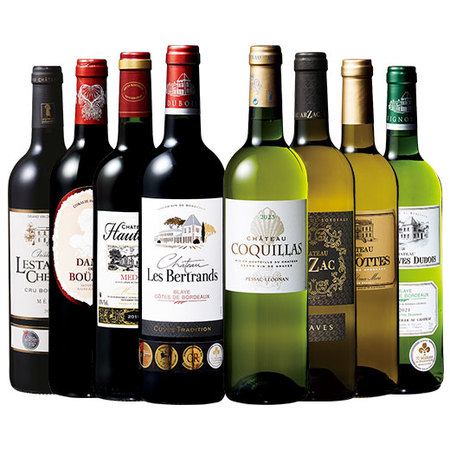 格上産地でめぐるボルドー周遊赤白8本セット
