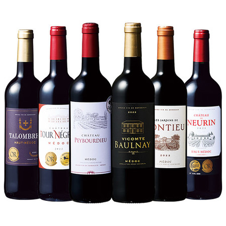 当たり年入り！全て金賞受賞格上メドック赤ワイン６本セット