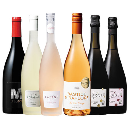 【26夏号限定！】アッサンブラージュの妙を愉しむ！ドメーヌ・ラファージュ赤白ロゼオレンジ泡６本セット