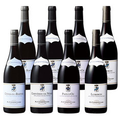 ローヌ超名門生産者Ｍ．シャプティエ　厳選赤ワイン４種８本セット