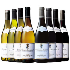 ローヌ超名門生産者Ｍ．シャプティエ　赤白ワイン８種８本セット
