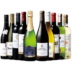 フランス各地を巡る！ブルゴーニュ＆ボルドー格上産地入りフランス赤白泡周遊10本セット