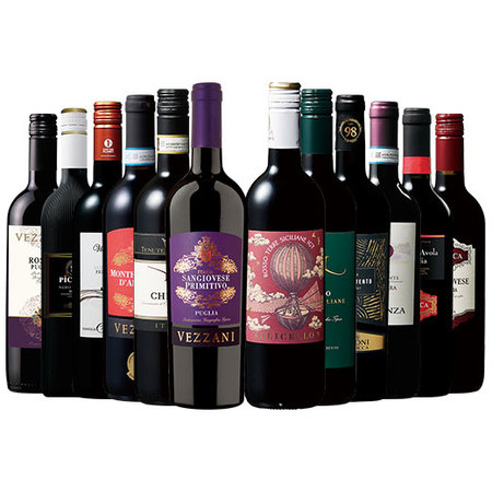 ワイン王国！イタリア赤ワイン飲み比べ１２本セット　第１４弾