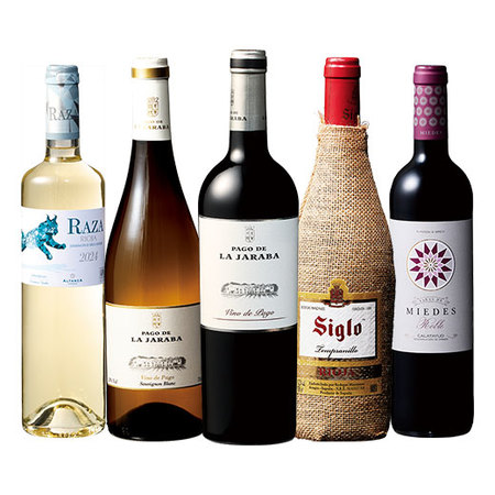 スペイン生産者の底力！バイヤーイチオシワイナリー赤白５本セット