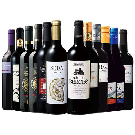 スペイン各地を堪能！スペイン周遊濃厚赤１２本セット　第５弾