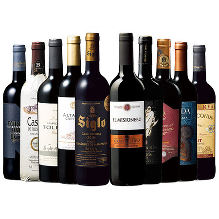 すべて樽熟！スペイン濃厚熟成赤ワイン飲みつくし１０本セット第７弾