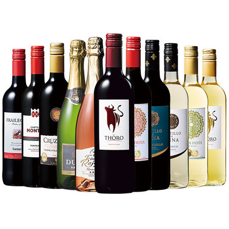 コスパ抜群！全て金賞！スペイン赤・白・スパークリング飲み比べ１１本　第９弾