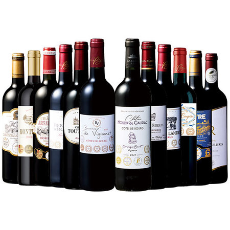 ボルドーの栄光を飲み尽くす！驚異の53冠！ボルドー多金賞赤ワイン12本セット