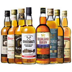 シングルモルト＆シェリーカスク熟成入り！スコッチウイスキー８本セット