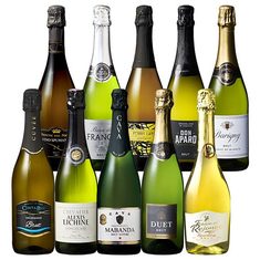 瓶内二次発酵カバ入り！世界5カ国スパークリング１０本セット