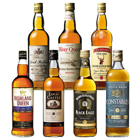 本場のスコッチウイスキー7本セット