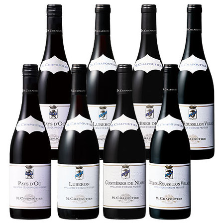 ローヌ超名門生産者シャプティエの赤4種8本セット