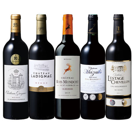 当たり年＆樽熟成入り!クリュ・ブルジョワ5本セット 第9弾