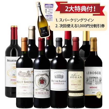 当たり年&クリュ・ブルジョワ入り！ボルドー最強級赤ワイン10本セット