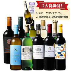 銘醸地ボルドー入り！世界6ヵ国の赤白泡ワイン10本セット